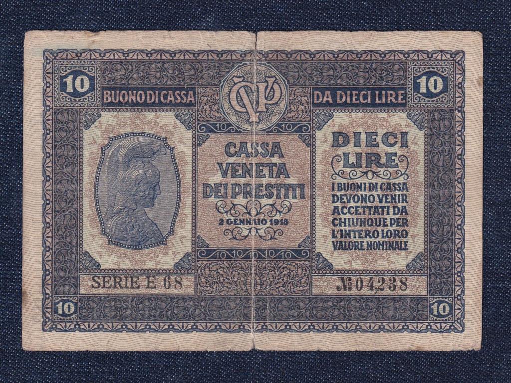 Olaszorsz&aacute;g Osztr&aacute;k-magyar megsz&aacute;ll&aacute;s 10 L&iacute;ra bankjegy