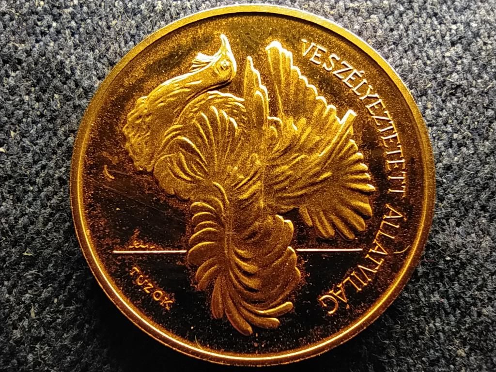 Vesz&eacute;lyeztetett &aacute;llatvil&aacute;g T&uacute;zok .584 arany 5000 Forint 7,77g