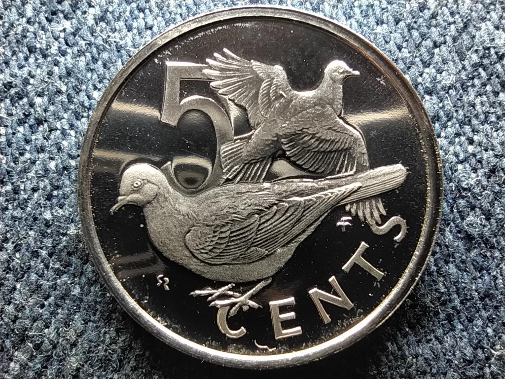 Brit Virgin-szigetek II. Erzs&eacute;bet (1952-1963) 5 Cent