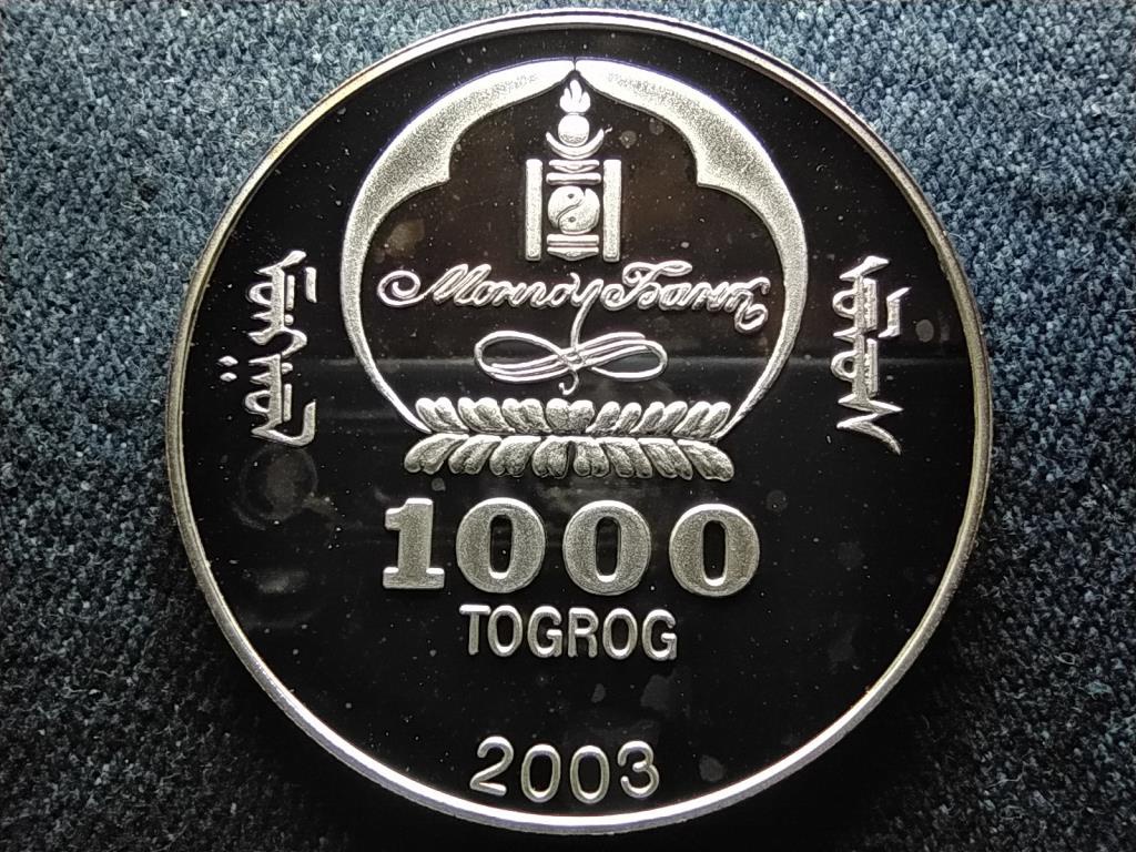 Mong&oacute;lia Transzszib&eacute;riai Expressz .900 ez&uuml;st 1000 Tugrik