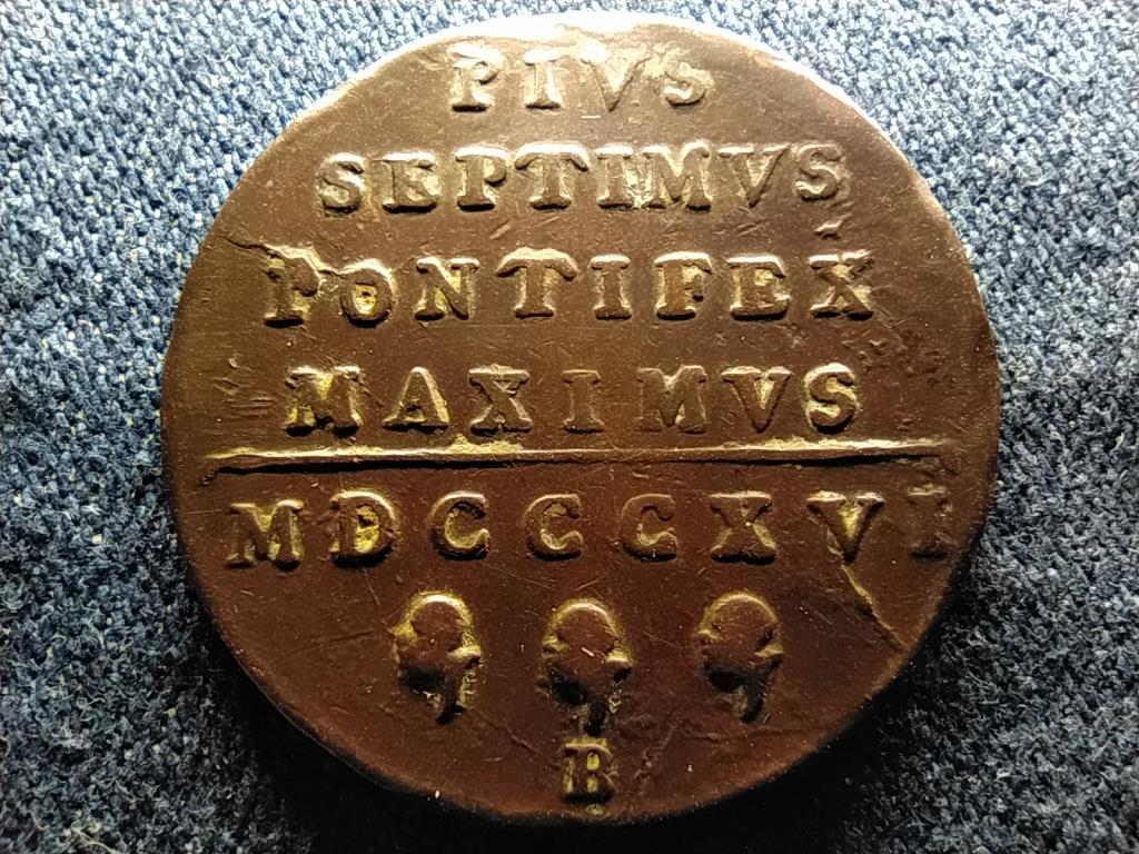 P&aacute;pai &aacute;llam VII. Pius 1 baiocco