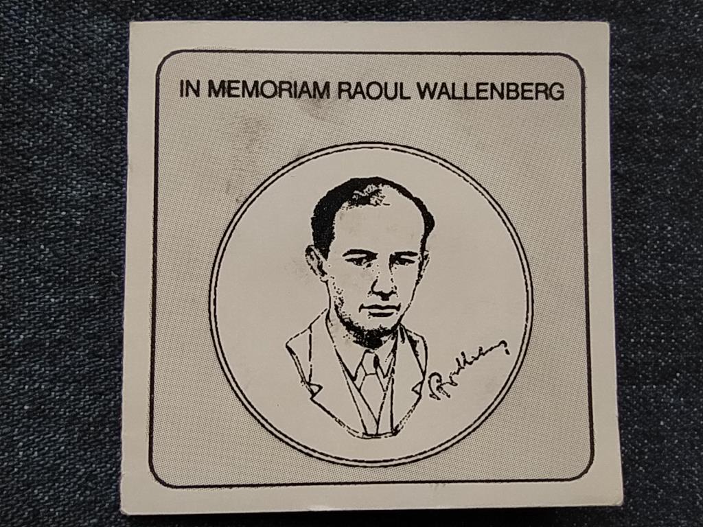 Raoul Wallenberg a magyar zsid&oacute;k megmentője Budapest 1944-1945 1 uncia .999 ez&uuml;st