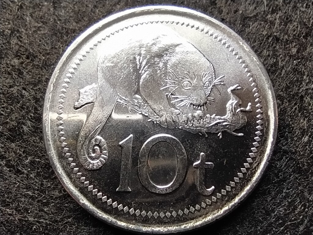 P&aacute;pua &Uacute;j-Guinea II. Erzs&eacute;bet (1975 - ) 10 toea
