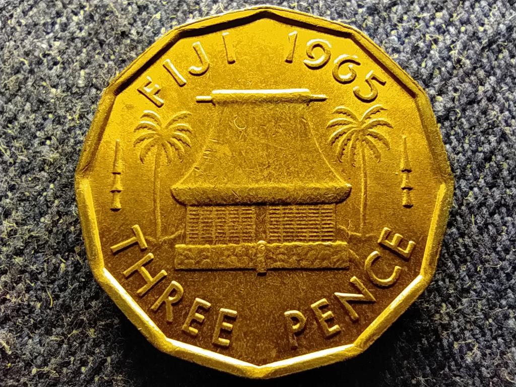 Fidzsi-szigetek II. Erzs&eacute;bet 3 penny