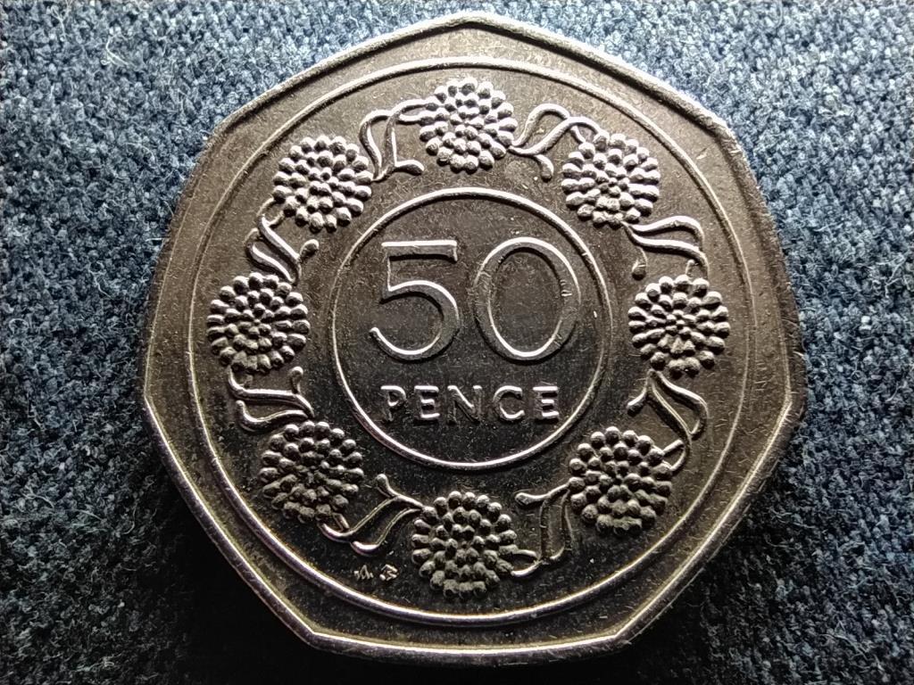 Gibralt&aacute;r II. Erzs&eacute;bet 50 penny