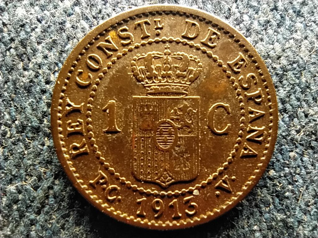 Spanyolorsz&aacute;g XIII. Alfonz (1886-1931) 1 centimo
