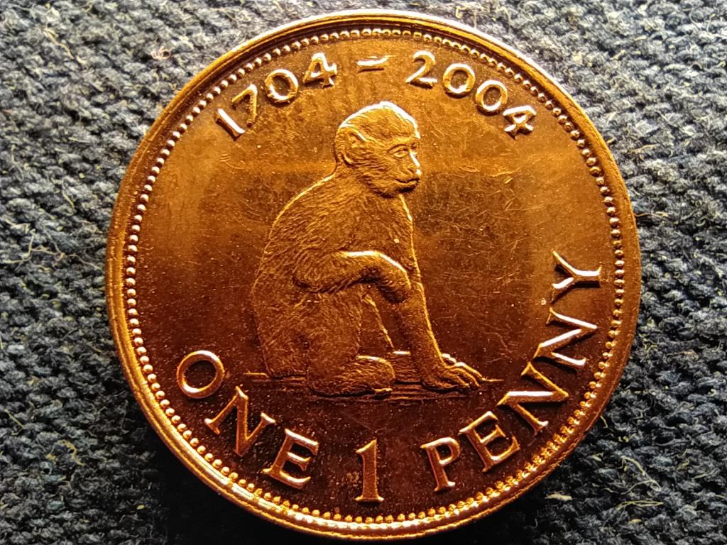 Gibralt&aacute;r A brit megsz&aacute;ll&aacute;s 300. &eacute;vfordul&oacute;ja 1 penny