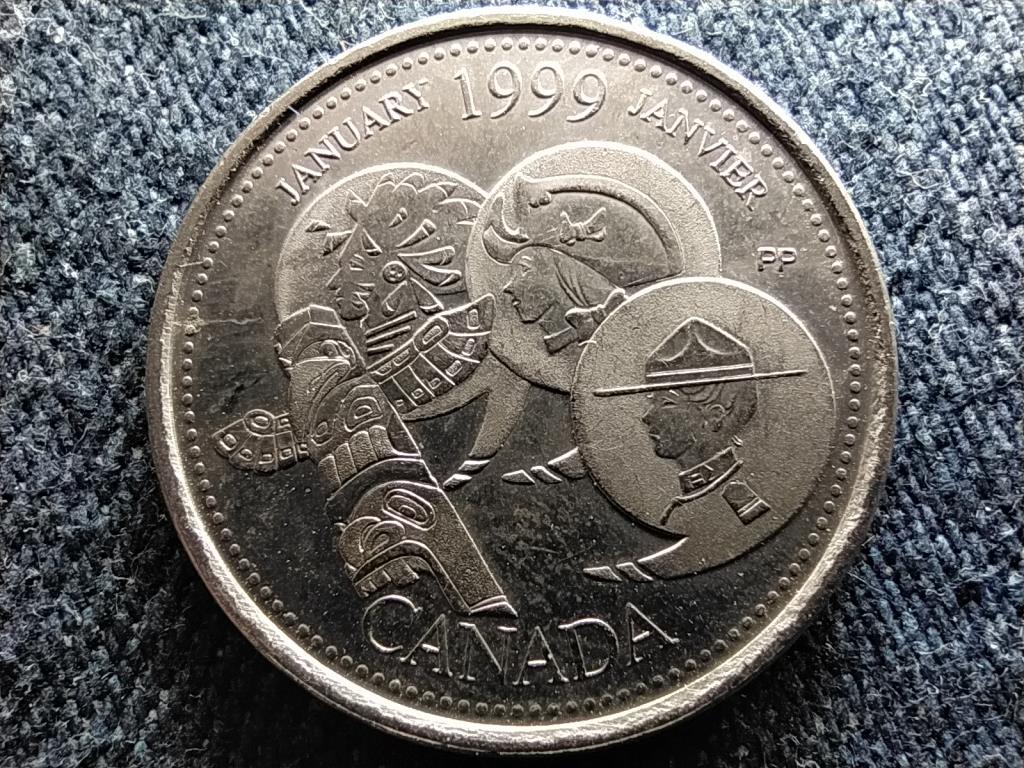 Kanada Kanada t&ouml;rt&eacute;nete a m&aacute;sodik &eacute;vezredig Janu&aacute;r 25 Cent
