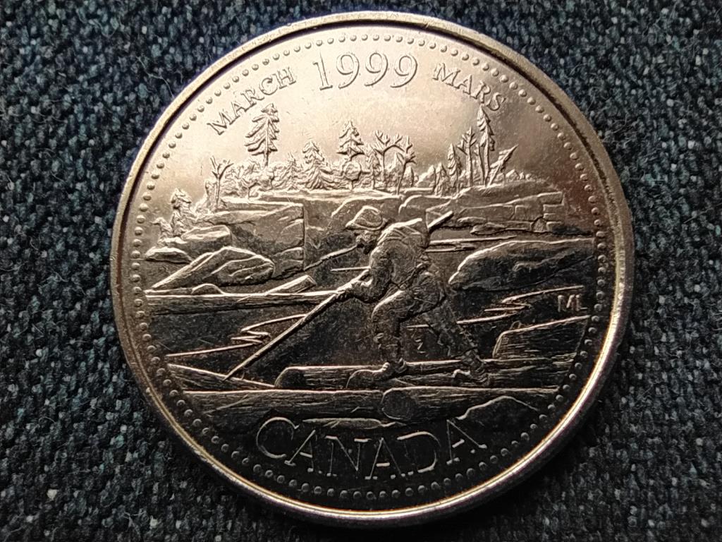 Kanada Kanada t&ouml;rt&eacute;nete a m&aacute;sodik &eacute;vezredig M&aacute;rcius 25 Cent