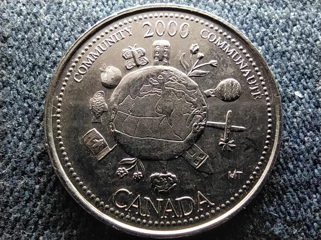 Kanada Bel&eacute;p&eacute;s a harmadik &eacute;vezredbe K&ouml;z&ouml;ss&eacute;g 25 Cent