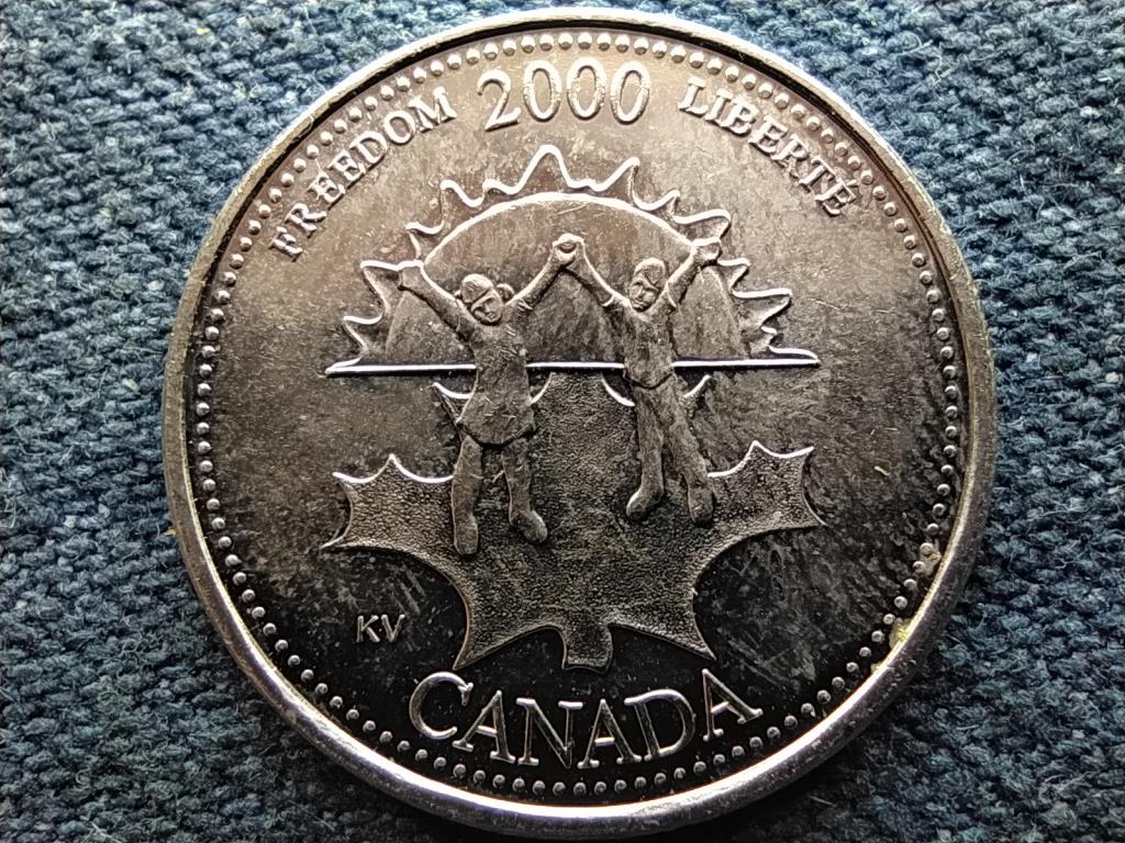 Kanada Bel&eacute;p&eacute;s a harmadik &eacute;vezredbe Szabads&aacute;g 25 Cent