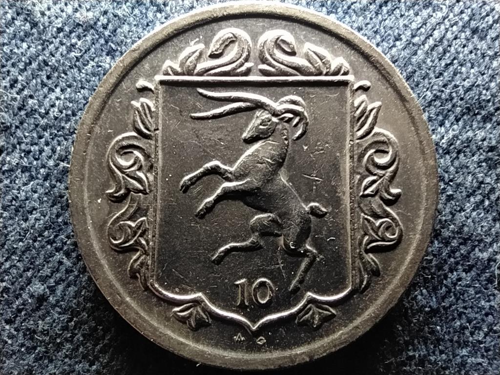 Man-sziget II. Erzs&eacute;bet 10 penny