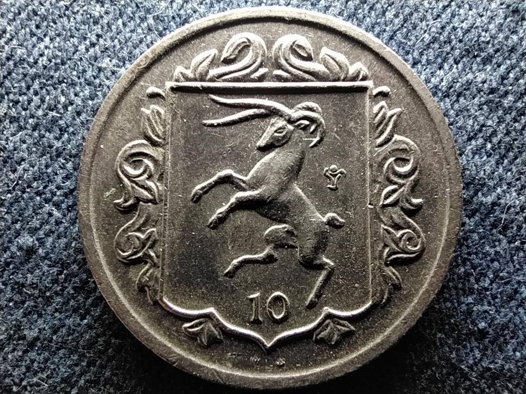 Man-sziget II. Erzs&eacute;bet 10 penny