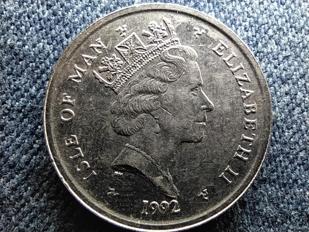 Man-sziget II. Erzs&eacute;bet 10 penny