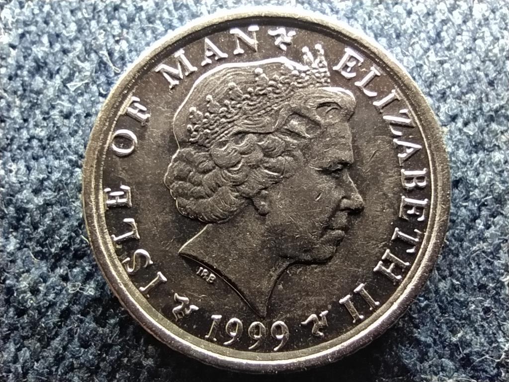 Man-sziget II. Erzs&eacute;bet 5 penny