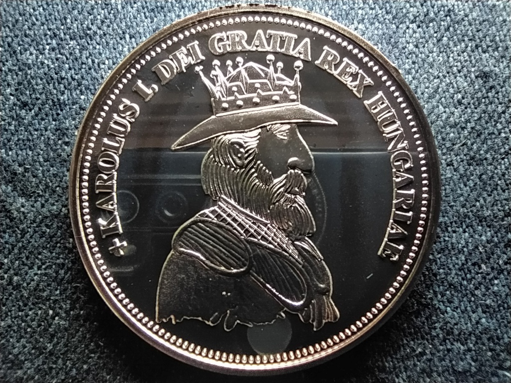 Kir&aacute;lyi Koron&aacute;k Ut&aacute;nveretben K&aacute;roly R&oacute;bert 5 korona .999 ez&uuml;st