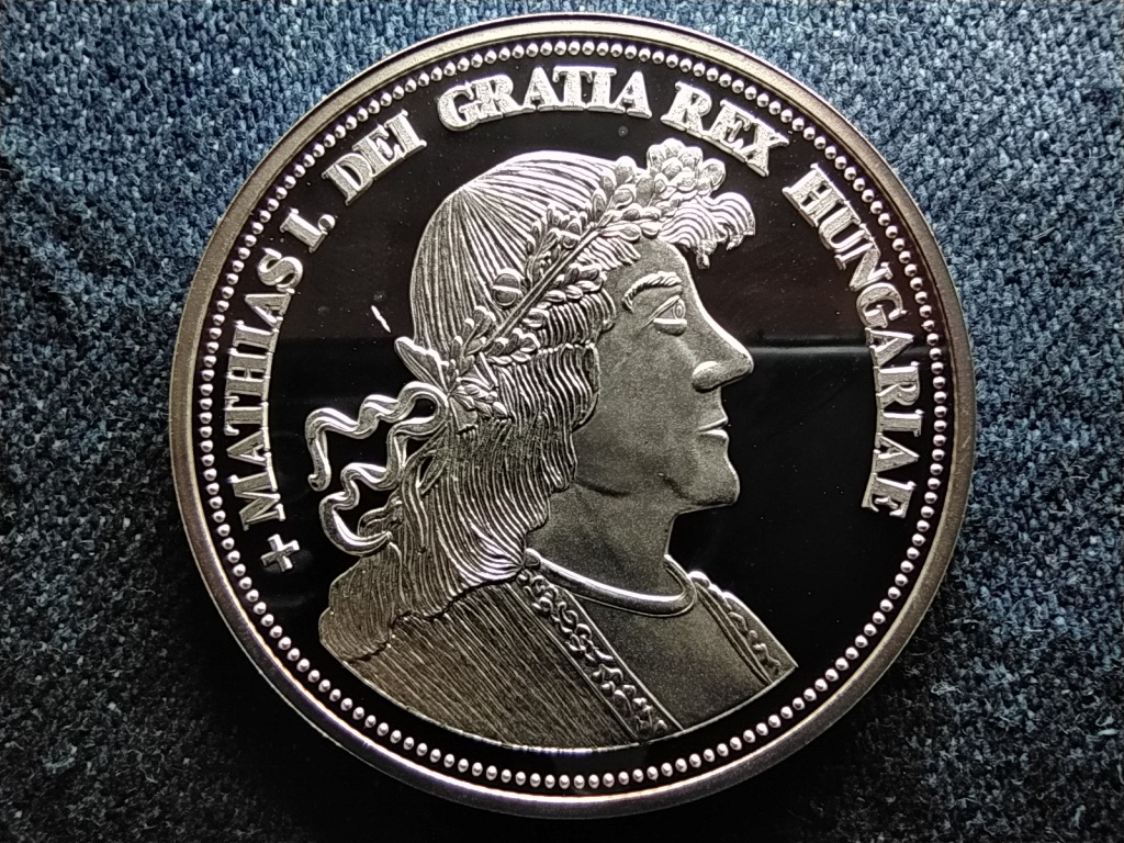 Kir&aacute;lyi Koron&aacute;k Ut&aacute;nveretben M&aacute;ty&aacute;s 5 korona .999 ez&uuml;st