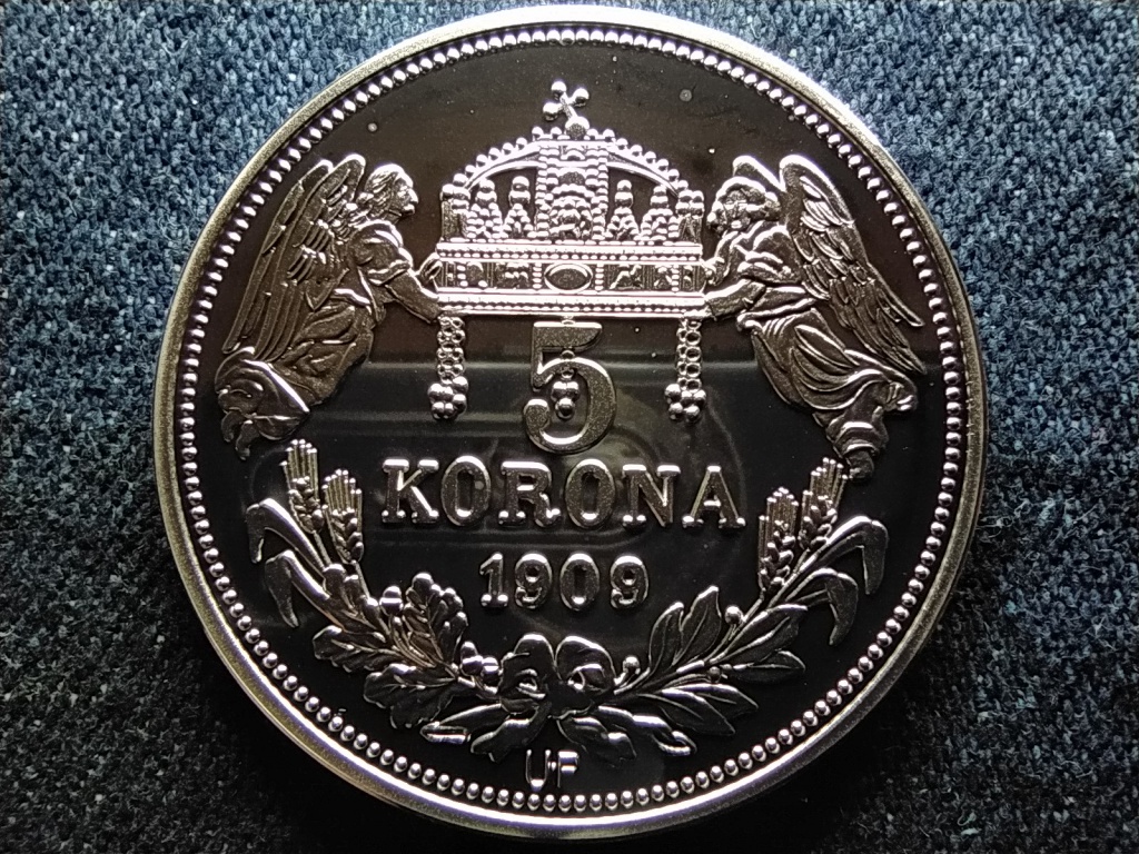 Kir&aacute;lyi Koron&aacute;k Ut&aacute;nveretben III. K&aacute;roly 5 korona .999 ez&uuml;st
