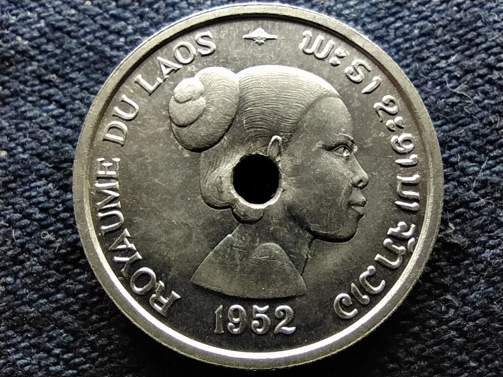 Laosz Sisavang Vong (1946-1959) 10 cent