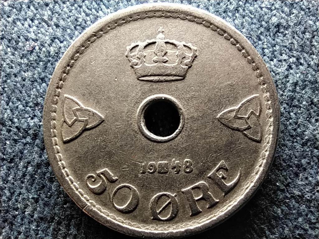 Norv&eacute;gia VII. Haakon (1905-1957) 50 &Ouml;re