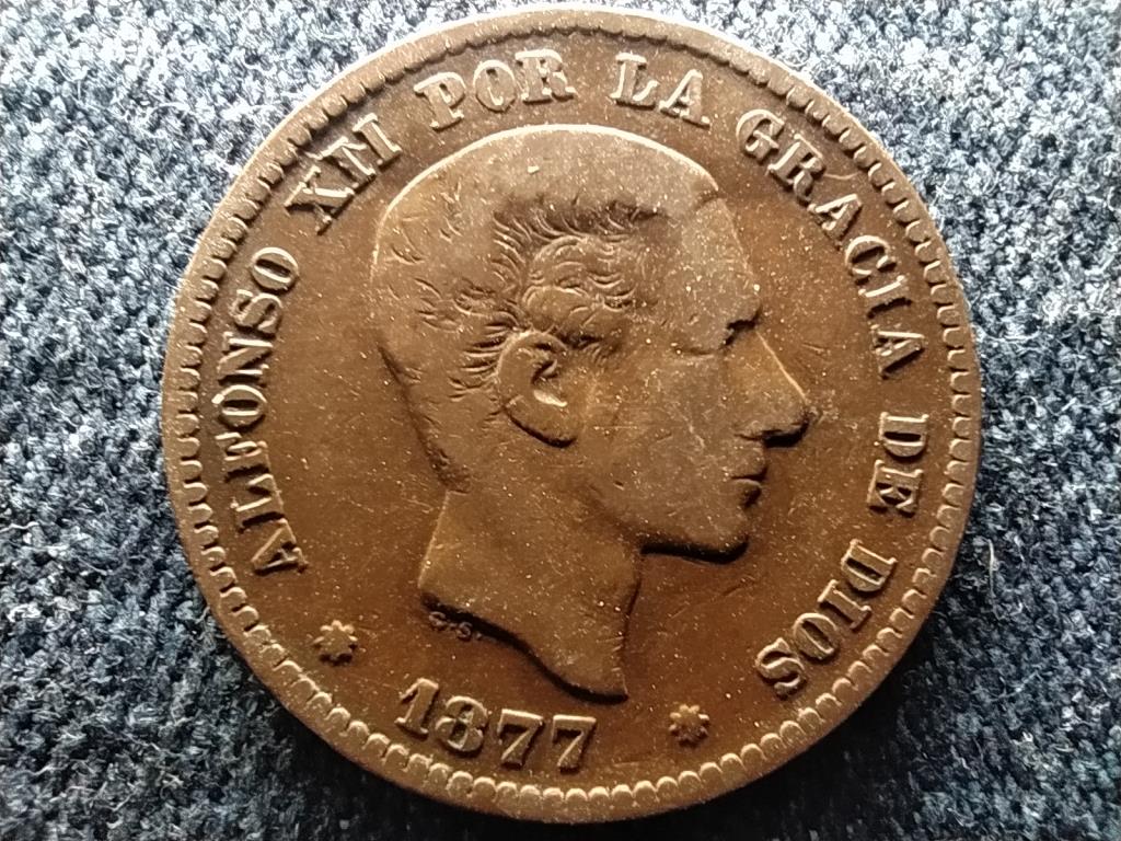 Spanyolorsz&aacute;g XII. Alfonz (1874-1885) 5 centimo