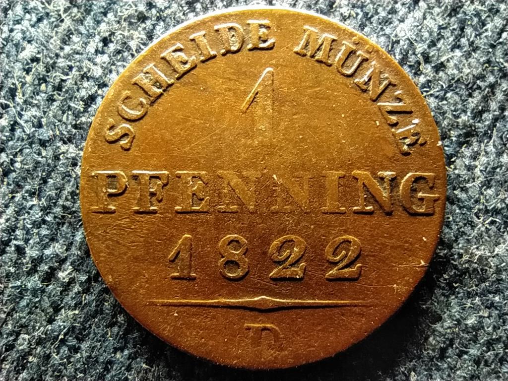 Poroszorsz&aacute;g III. Frigyes Vilmos (1797-1840) 1 Pfenning
