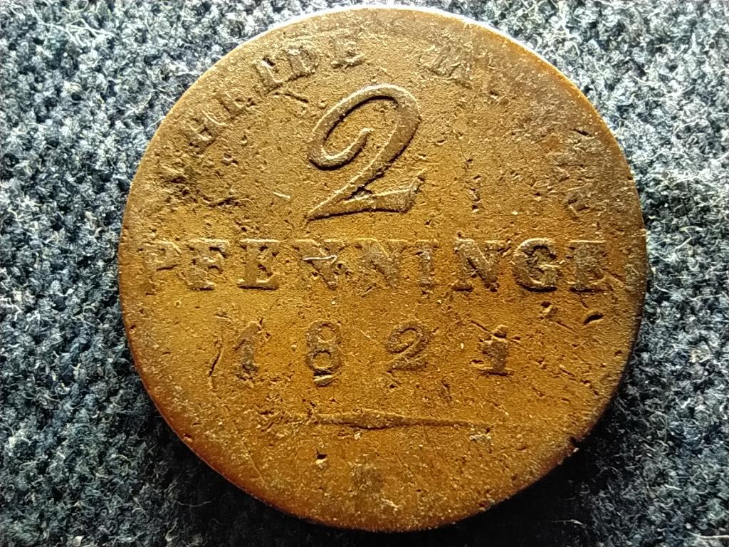 Poroszorsz&aacute;g III. Frigyes Vilmos (1797-1840) 2 Pfenning