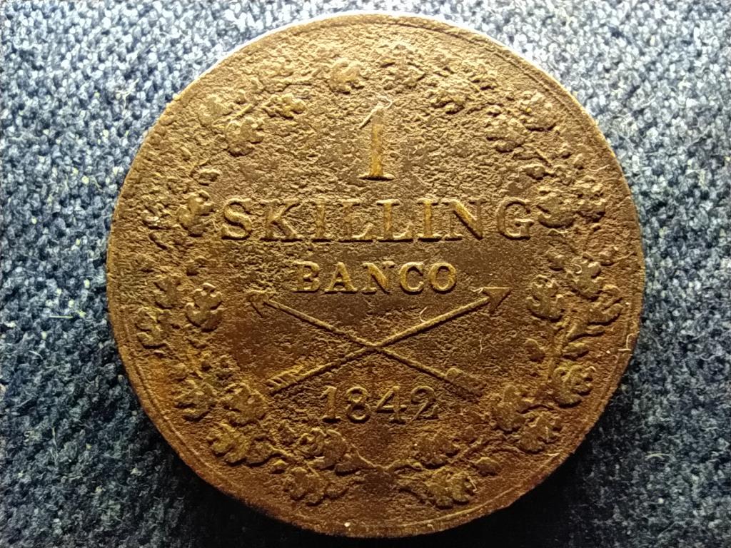 Sv&eacute;dorsz&aacute;g XIV. K&aacute;roly J&aacute;nos (1818-1844) 1 Skilling