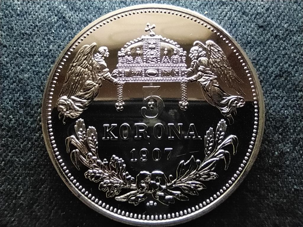 Magyarok kr&oacute;nik&aacute;ja 5 korona 1907 M&aacute;ty&aacute;s, az igazs&aacute;gos