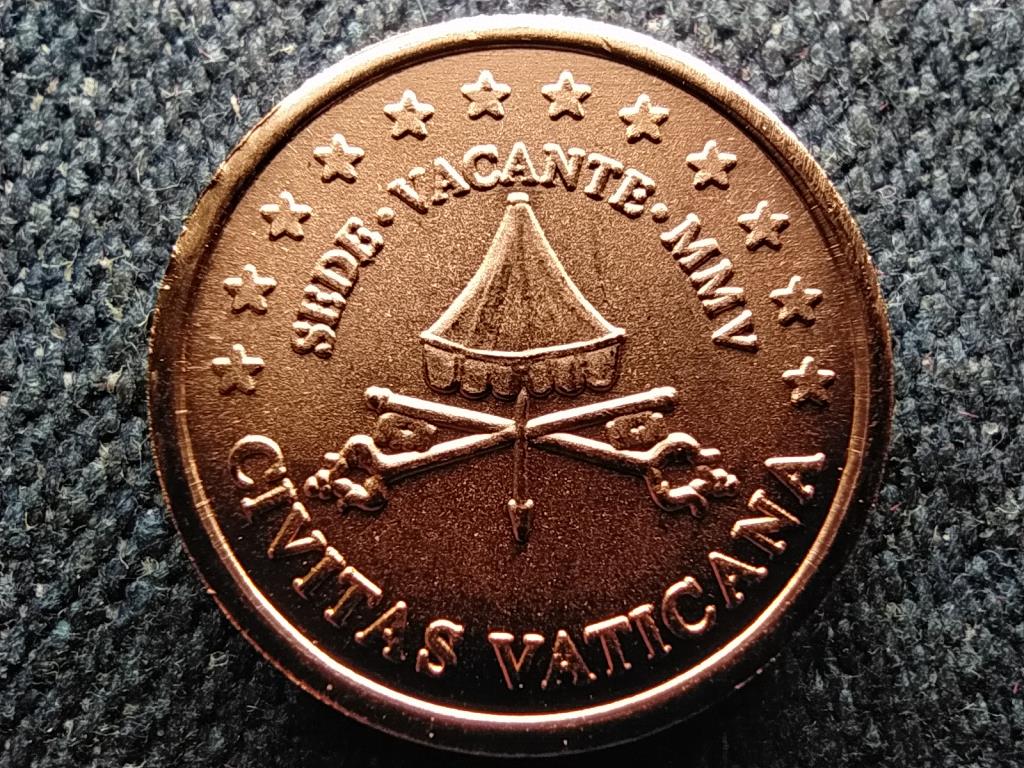 Vatik&aacute;n Fant&aacute;zia veretek Sede vacante 1 euro cent