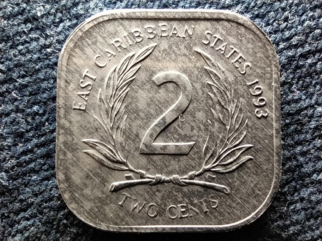 Kelet-karibi &Aacute;llamok Szervezete II. Erzs&eacute;bet 2 cent