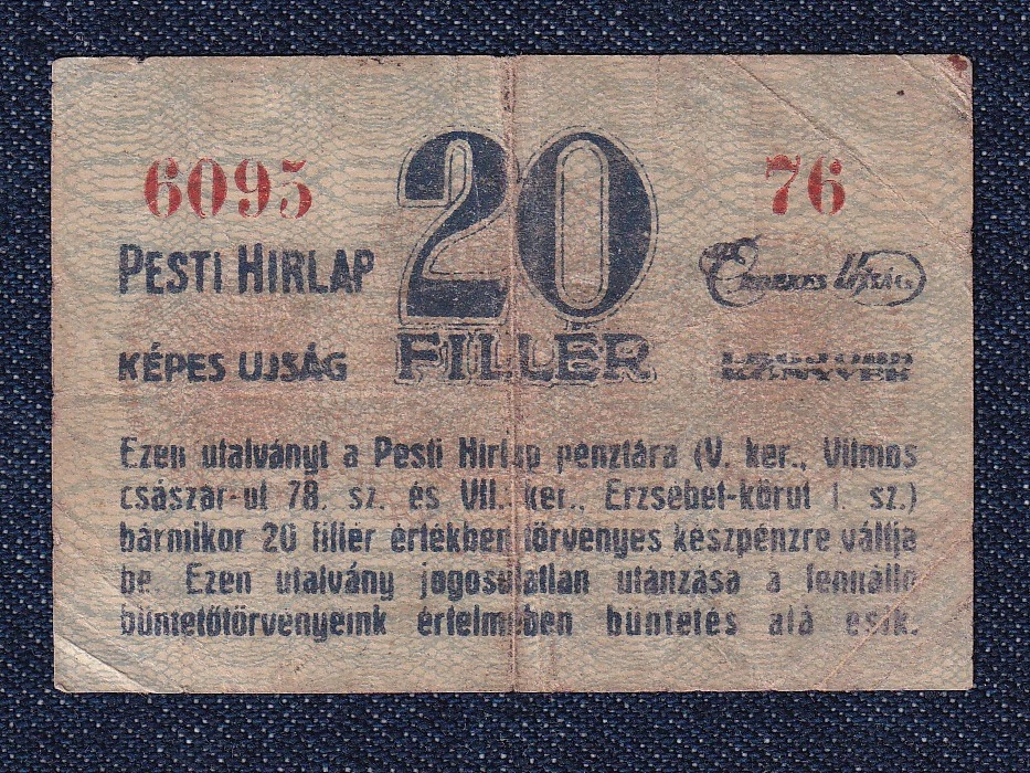 Pesti H&iacute;rlap k&eacute;pes &uacute;js&aacute;g 20 fill&eacute;r sz&uuml;ks&eacute;gp&eacute;nz