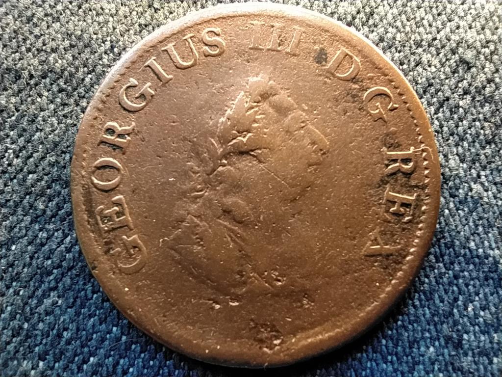 &Iacute;rorsz&aacute;g III: Gy&ouml;rgy (1760-1801) 1/2 penny
