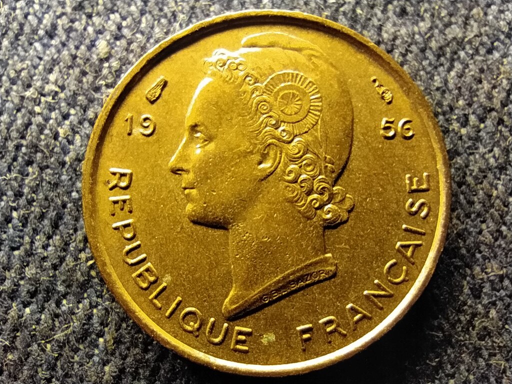 Nyugat-Afrikai &Aacute;llamok Francia Uni&oacute; (1946-1958) 5 Frank