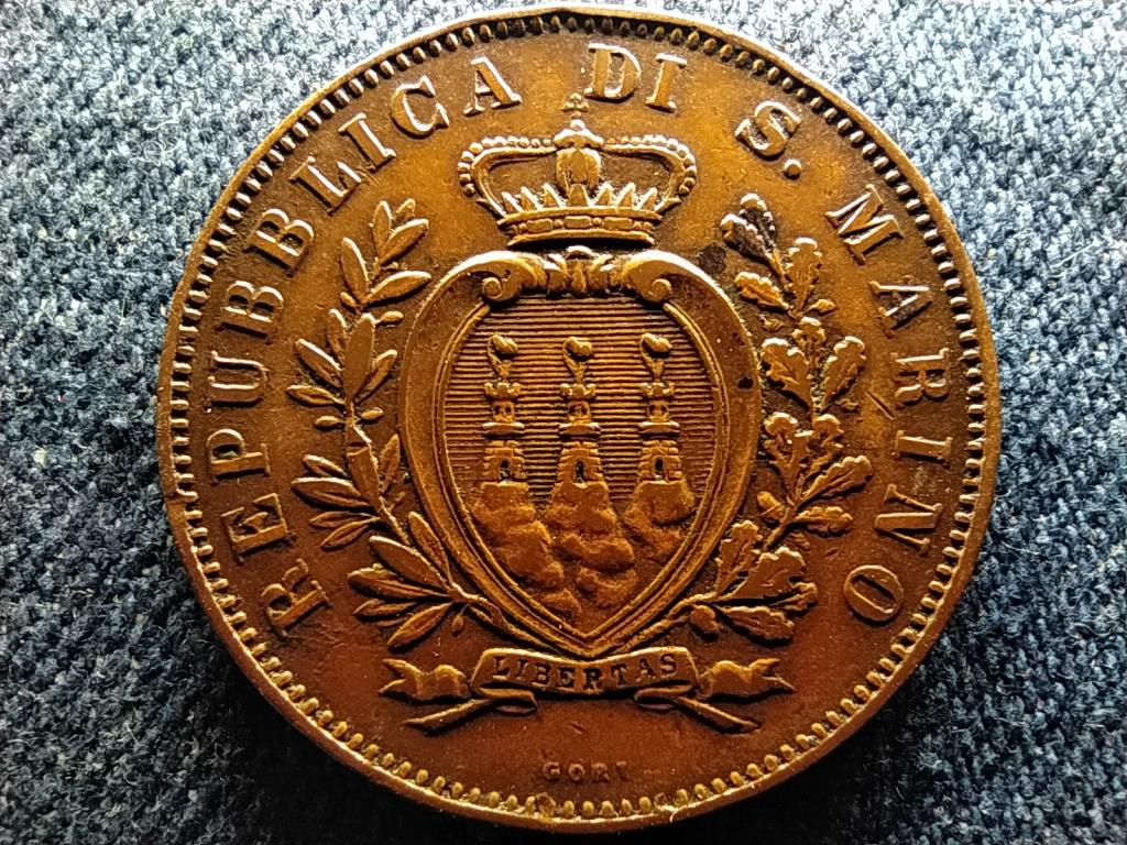 San Marino K&ouml;zt&aacute;rsas&aacute;g (1864-) 10 centesimi