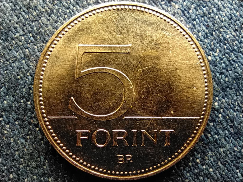 75 &eacute;ves a forint 5 Forint N betű