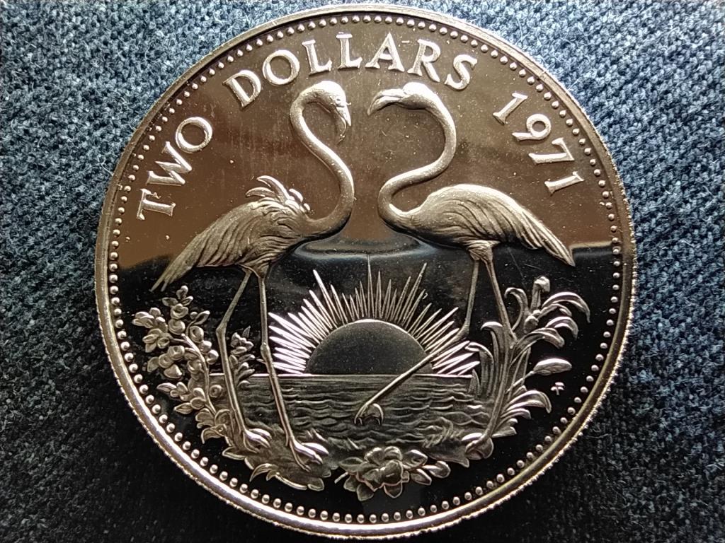 Bahama-szigetek II. Erzs&eacute;bet (1952-2022) .925 ez&uuml;st 2 Doll&aacute;r