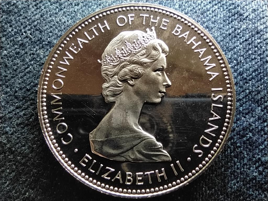 Bahama-szigetek II. Erzs&eacute;bet (1952-2022) .800 ez&uuml;st 1 Doll&aacute;r