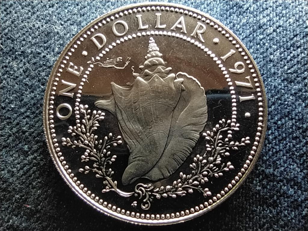 Bahama-szigetek II. Erzs&eacute;bet (1952-2022) .800 ez&uuml;st 1 Doll&aacute;r