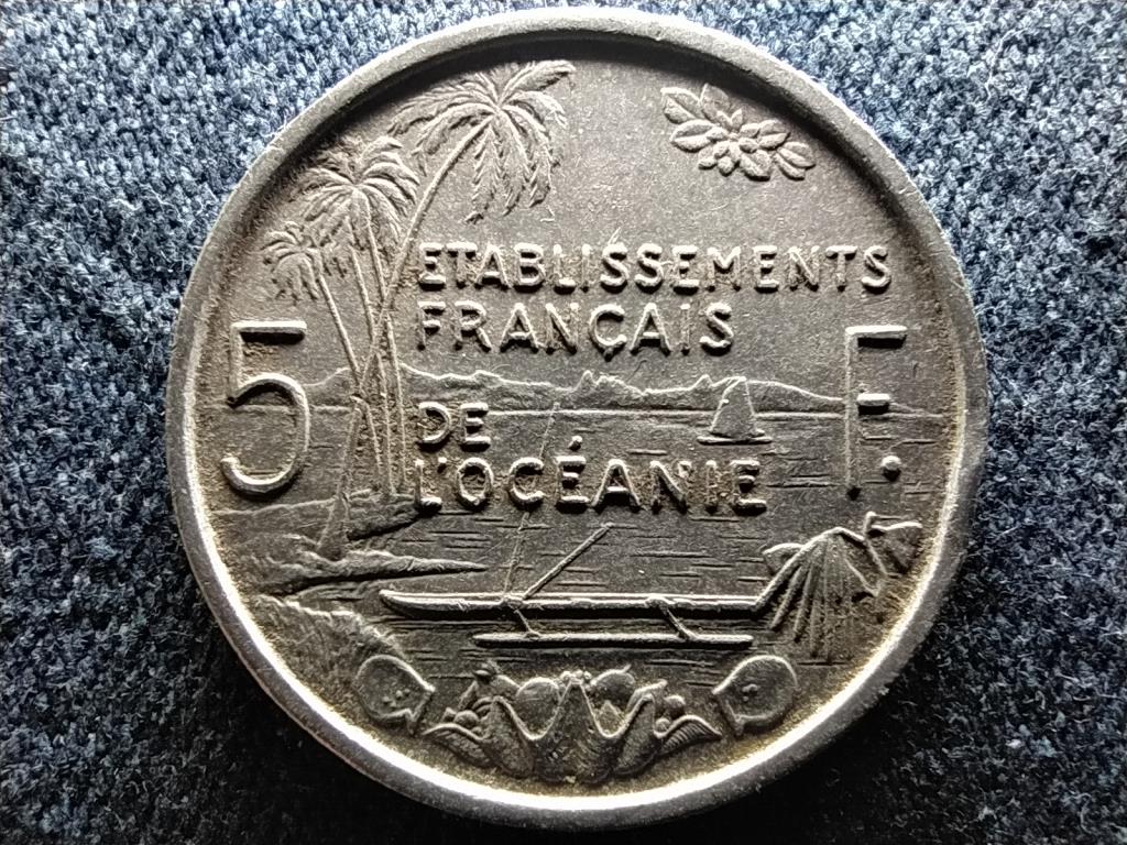 Francia Polin&eacute;zia Franciaorsz&aacute;g tengerent&uacute;li ter&uuml;lete (1946-1957) 5 frank