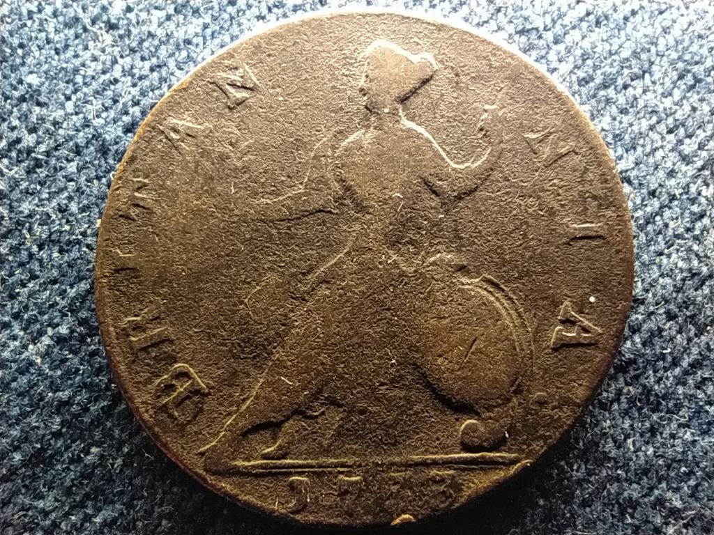 Anglia II. Gy&ouml;rgy (1727-1760) 1/2 Penny