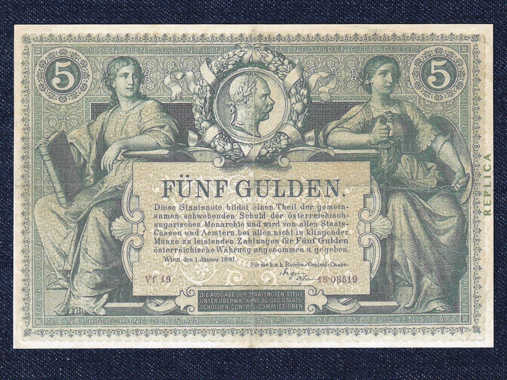 Osztr&aacute;k-Magyar Forint 5 Forint bankjegy