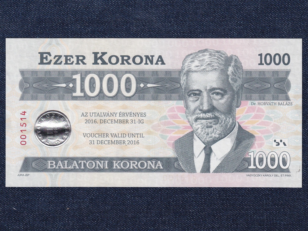 Balatoni Korona 1000 Korona sz&uuml;ks&eacute;gp&eacute;nz