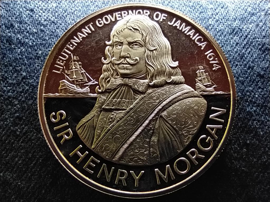 Jamaica Sir Henry Morgan .925 ez&uuml;st 10 Doll&aacute;r