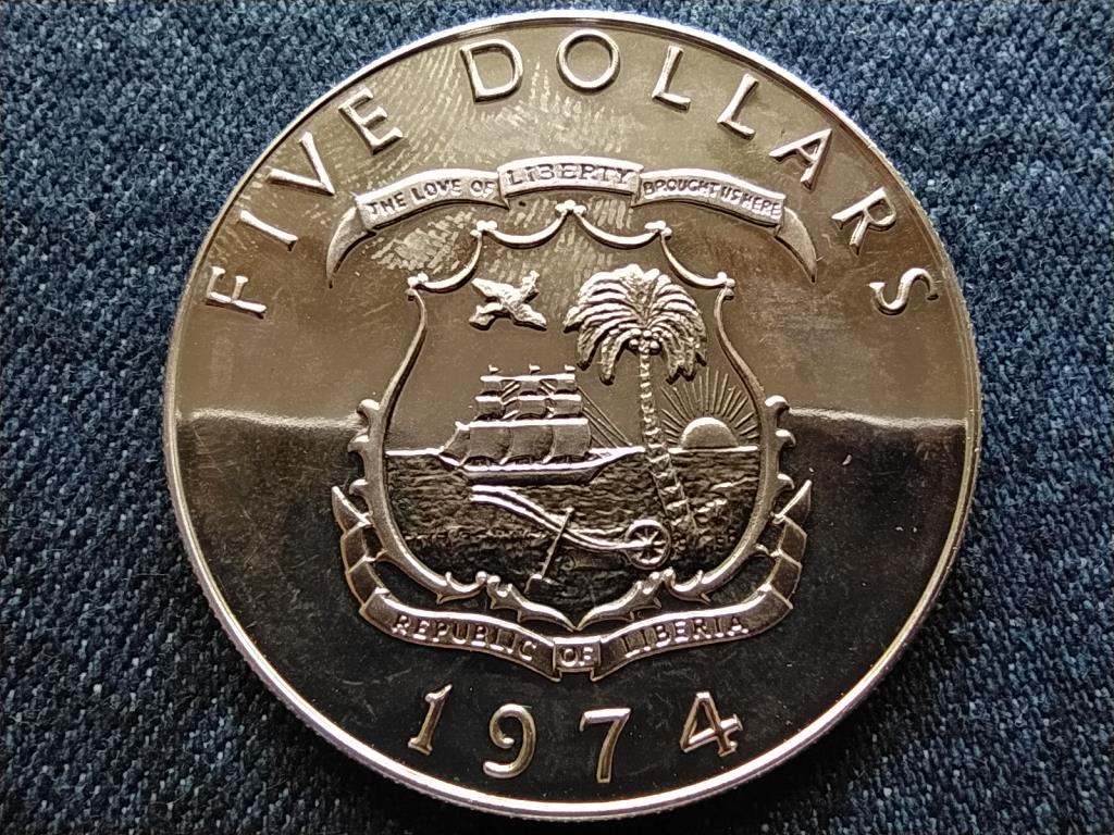 Lib&eacute;ria Elef&aacute;nt .900 ez&uuml;st 5 Doll&aacute;r