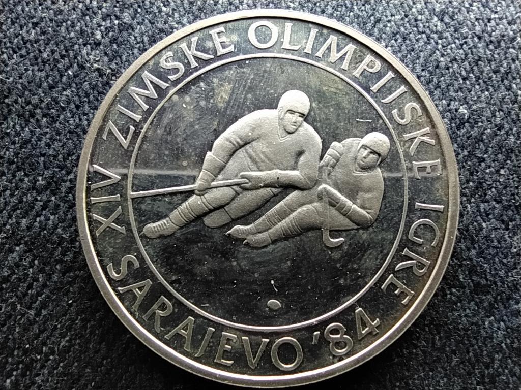 Jugoszl&aacute;via 1984. &eacute;vi T&eacute;li Olimpia, J&eacute;gkorong .925 ez&uuml;st 100 D&iacute;n&aacute;r