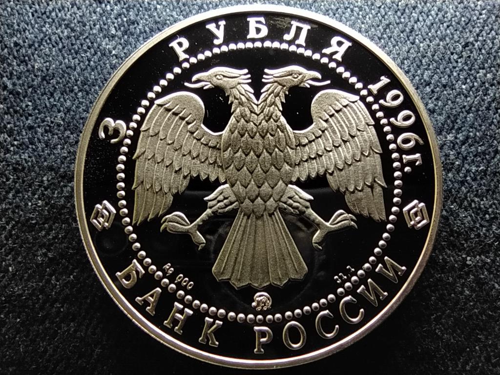 Oroszorsz&aacute;g 300 &eacute;ves az orosz flotta Kuznyecov tengernagy .900 ez&uuml;st 3 Rubel