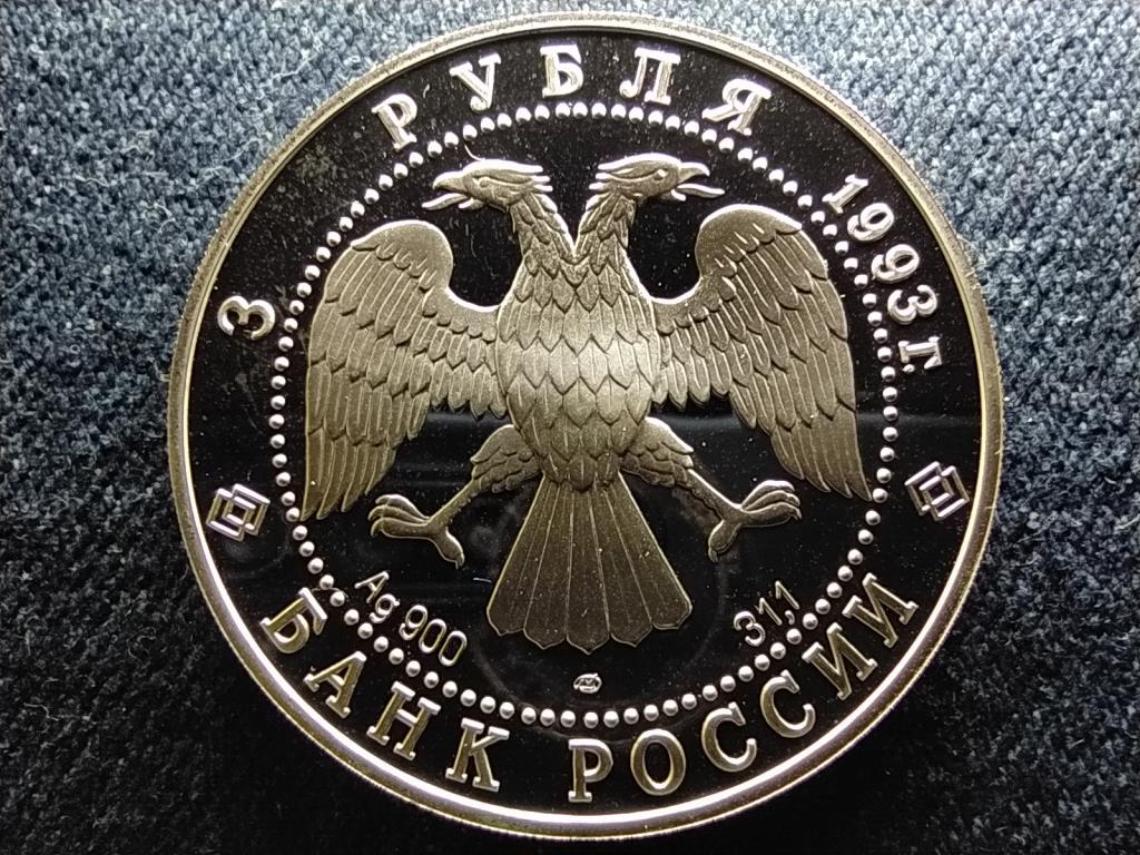 Oroszorsz&aacute;g Az utaz&aacute;s t&eacute;rk&eacute;pe .900 ez&uuml;st 3 Rubel