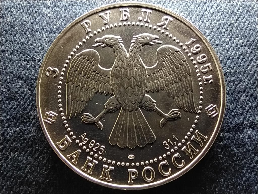 Oroszorsz&aacute;g Coboly .925 ez&uuml;st 3 Rubel