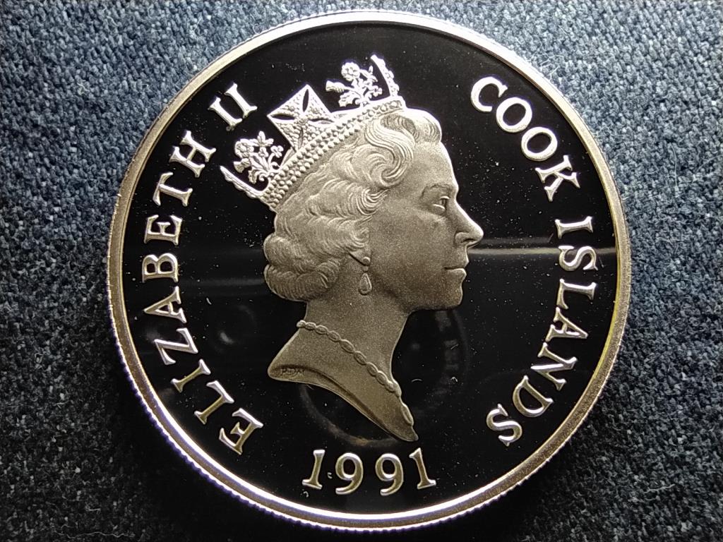 Cook-szigetek Pingvinek .925 ez&uuml;st 50 Doll&aacute;r
